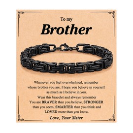 PINKDODO Gifts for Brother from Sister - Christmas, Birthday, Graduation Gift for Older or Big Brother Adult - Bracelet