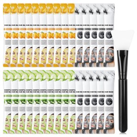 30PCS Clay Mask for Face,Vitamin C,Dead Sea Mud,Cucumber Mud Mask Set,Deep Cleansing Blackhead Remover Facial Skin Care Mask,Moisturizing Face Mask for Women,Face Mask Gift Set