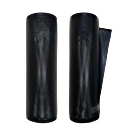 EDYCARX 11" x 50' (Total 100 Feet) Vacuum Seal Bags Black and Clear, Vacuum Sealer Bags for Food Storage, Heavy Duty Commercial Grade 5 Mil Vacuum Bags, 2 Rolls