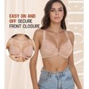 DotVol Women's Full Cup Bra Unpadded with Underwire - Floral