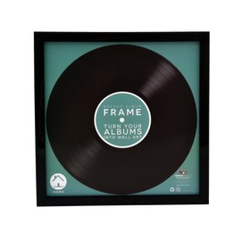 map 7" Black Record Album Frame