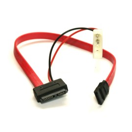 PCCABLES.com Mini-Micro SATA SLIMLINE Cable DATA Power 12-Inch
