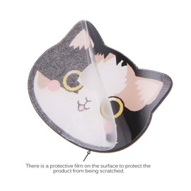 10 Pcs Cartoon Cat With Different Expressions Badges Acrylic Brooch Pin for Girls Kids Clothes Bags Backpacks Hat Jacket Decoration Gift
