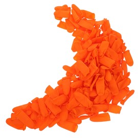 Ipetboom 200pcs Orange Slip Covers Thick for Electronics Household Laboratory Use Tear Resistant Fingertip Protectors with Comfortable Safety