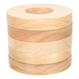 Solid Wood Lamp Base Round Table Lamp Base for Night DIY Table 4.72 in Wooden Bases Set of 5 for Bedroom Living Room Study Office