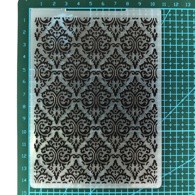 NZJ Abstract Frame Grid Line Baby Pattern Plastic Embossing Folders