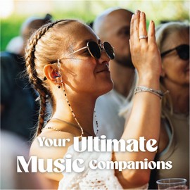 PartyBeanz Ear Plugs for Parties, Music, Festivals, Discos and Concerts - High Music Quality - High Speech Clarity - Prevents Hearing Damage - Soft Material - Reusable