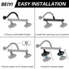 BEIYI Dual Double Shower Head for Couples, High Pressure 5