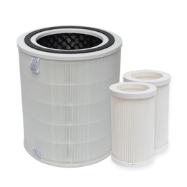 PUREBURG Replacement Filter Set Compatible with DH Lifelabs Aaira + HEPA Air Purifier,H13 HEPA Filter + Cold Evaporation Filter x 2 Air Clean Dust VOCs