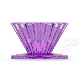 MAVO Pour Over Coffee Dripper, Detachable Hand Drip Brewer, Pour Over Coffee Maker, Compatible with V01 Paper Filters & Wave Filter 155, Purple