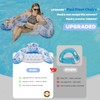 Inflatable Pool Float for Adults -2 Pack Leaf Design Lounge