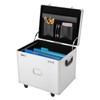 Fenjidrop Locking File Storage Box with Wheels, Aluminum Alloy File