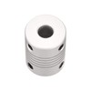 sourcing map 6mm to 8mm Aluminum Alloy Shaft Coupling Flexible