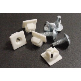 Jurassic Classic Auto Parts 4 Oldsmobile GM Nylon License Plate Frame Tag Screws Bolts Fastener Truck NOS