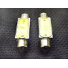 Lumiglow 36mm Cool White Interior Courtesy Dome Light Bulbs LEDs