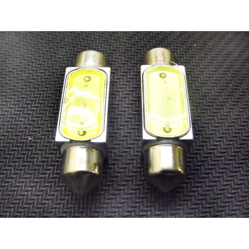 Lumiglow 36mm Cool White Interior Courtesy Dome Light Bulbs LEDs
