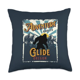 Glide Oregon Sasquatch Big Foot Souvenir Throw Pillow
