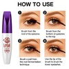 2-Pack 5D Brown Mascara Set for Women, Waterproof Bubble Mascara