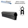 RecPro RV Compartment Door Seal 1-1/4" Vertical Bulb 1/8" Flange