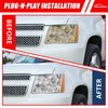 ADCARLIGHTS Headlights Compatible with Chevy 2007-2013 Avalanche / 2007-2014 Tahoe