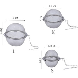 Galepromot 1Pc Stainless Steel Mesh Tea Ball, Loose Leaf Tea Infuser 2.1 Inch Tea Strainer Tea Diffuser for Tea, Seasoning Spices Tea Filters Tea Strainers and Filters