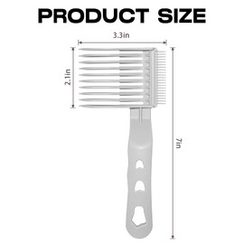 Fade Comb,Professional Barber Comb,Fade for Men Haircut Hair Tool For Home,Salon or Professional Use. (Gray 2Pcs)