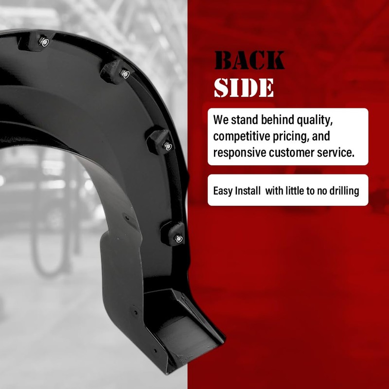 Fender Flares Fit Ford F150 2015-2017(67.1" 78.9" 97.6" Bed)
