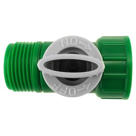Expanding x Hose/Expanding Pipe Connector with Water Shut Off Flow Control Valve 3/4,bsp Thread