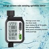 Sprinkler Timer for Garden Hose ABS PC IPX5 Programmable Rain