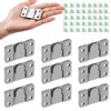 10 Pairs Interlocking Flush Mount Bracket, Heavy Duty Picture Hanging