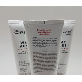 The Creme Shop What Acne? 2-in-1 Cleanser 5oz Clarifying Double Cleanse, 3 Pack