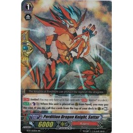 Cardfight!! Vanguard TCG - Perdition Dragon Knight, Sattar (BT17/013EN) - Booster Set 17: Blazing Perdition ver.E