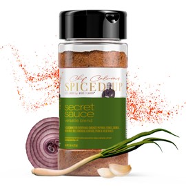 Spiced Up by Chef Calvin - Secret Sauce Versatile Seasoning Blend 5.6 oz/160 g- All Purpose Natural Herbs Seasoning and Spice Blend - Spices & Seasonings for Flavorful Dishes