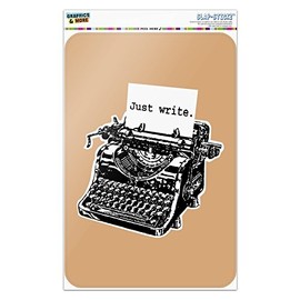 GRAPHICS & MORE Just Write Antique Typewriter Writer Author Home Business Office Sign