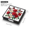 Rose Diamond Painting Kit Note Box,Memo Paper Storage Box Diamonds
