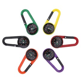 Compass with Carabiner Hook Compass Keyring Mini Compass Compass Outdoor Compass Children Nautical Compass Compass Small Key Holder with Compass and Carabiner Compass Carabiner
