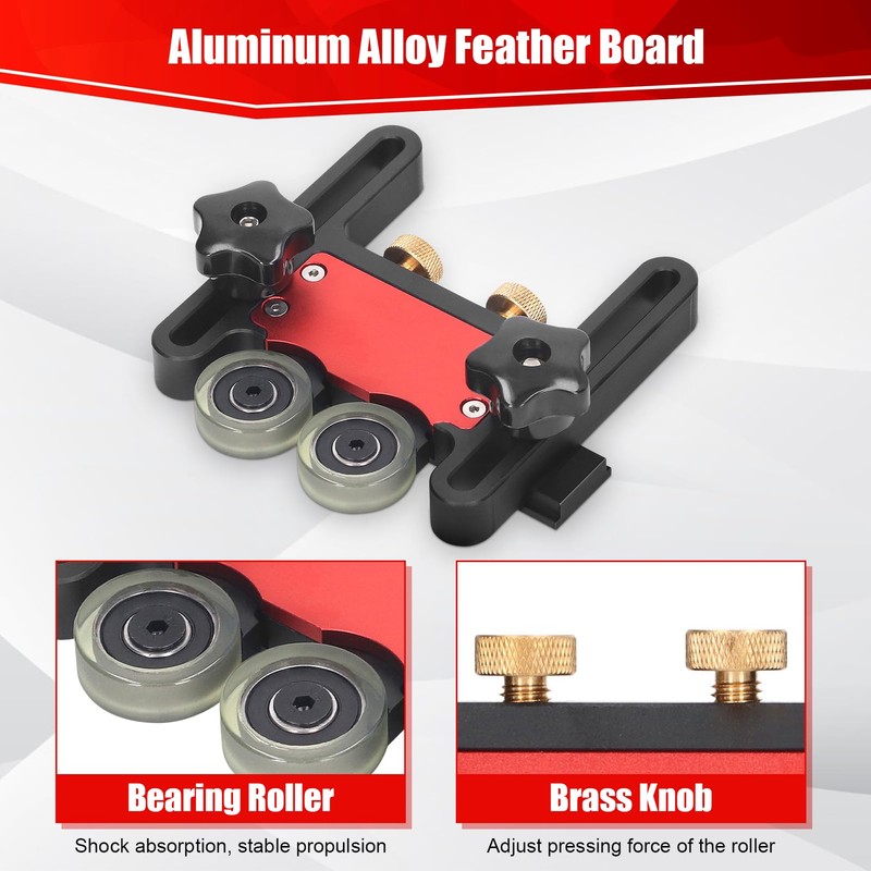 Table Saw Storage Roll, Feather Board Saw Table Pressing Aids