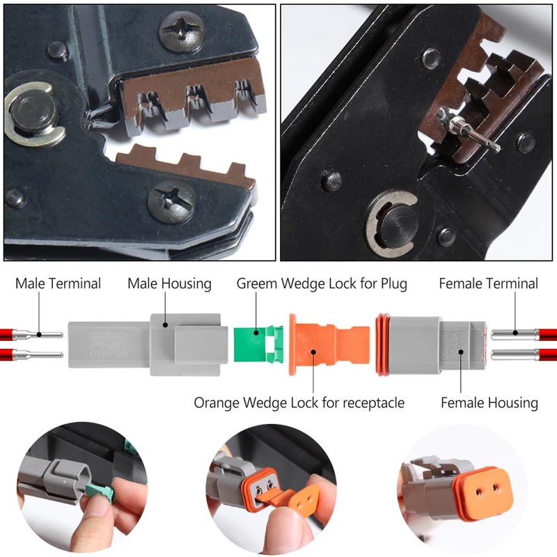 aikoolwer Deutsch Connector Kit 2 3 4 6 8 12