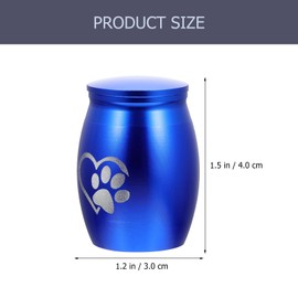 Zerodeko Pet Urn Ash Holder for Cats Cat Urns Memorial Gifts for Pets Pet Urns for Dogs Pet Memorial Gift Dog Ash Urn Reminder Stainless Steel Ornaments