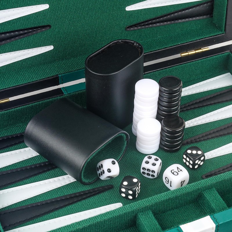 RERIVER Backgammon Set 2 Players Classic Backgammon Sets for Adults