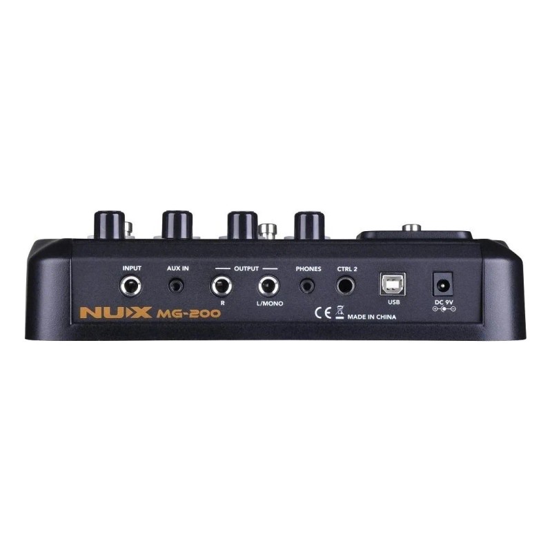 Nux Mg-200 Pedal Procesador Multiefectos Guitarra Eléctrica Color Negro