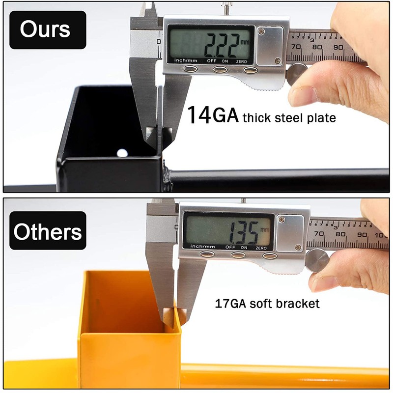 MOFEEZ Outdoor Firewood Log Storage Rack Bracket Kit,Fireplace Wood Storage