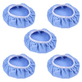 VORCOOL 5pcs 9-10 inch Car Polishing Waxing Microfiber Bonnets Pads