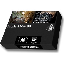 Marrutt 230gsm Archival Matt Single Sided Inkjet Photo Paper (A6-200 Sheets)