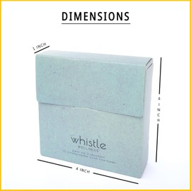 Whistle Wellness™ Face Towels Disposable Biodegradable Plant Based Travel Pack 10 Count