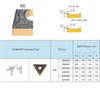 FomaSP Insertos de carburo para acero TNMG332 / TNMG160408 para
