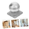 Gadpiparty 4pcs Ball Shaped Metal Fence Post Caps with Smooth