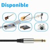 Paquete de 2 cables de guitarra de 1/4 de pulgada