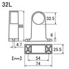 Shimizu New Hikari SH-PBY32LE-K Y-Type Bracket, Black, 9.8 gal (32