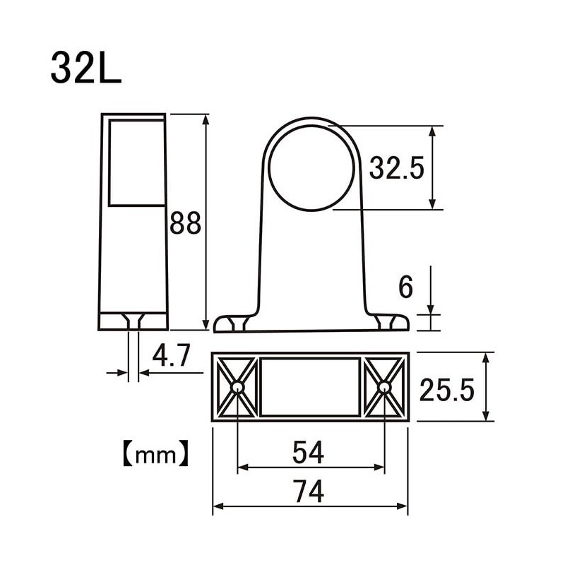 Shimizu New Hikari SH-PBY32LE-K Y-Type Bracket, Black, 9.8 gal (32